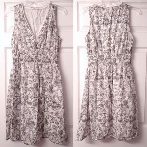 CONVERSE ONE STAR Size M Gray & Off White Paisley V-Neck Sleeveless Sundress